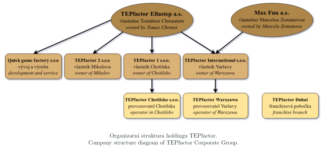 Organizační struktura TEPfactor